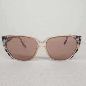 ADOLFO Pink Tinted Retro Oversized Rectangle Sunglasses A 703 #3 138